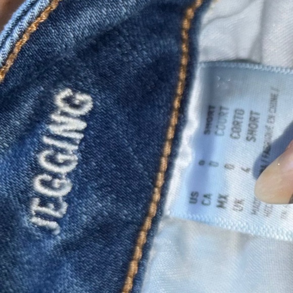 American Eagle Outfitters Super Stretch Jegging Medium Wash Size: 0 Short - Picture 5 of 5